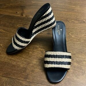 Kate Spade Linda raffia wedge